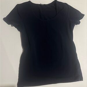 Classic Black Scoop Neck Women’s Top